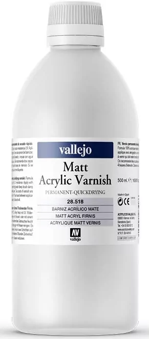 Vallejo: 28.518 - Matt Acrylic Varnish (500 ml) - tantis.pl