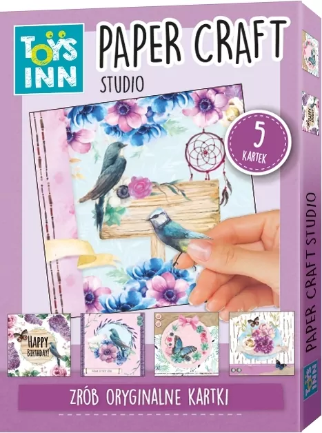Zestaw do wykonywania kartek ptaszek. ToysInn - tantis.pl