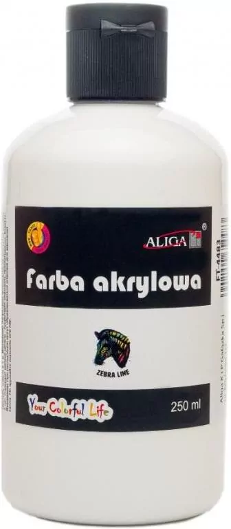 Farba akrylowa biała 250ml - tantis.pl