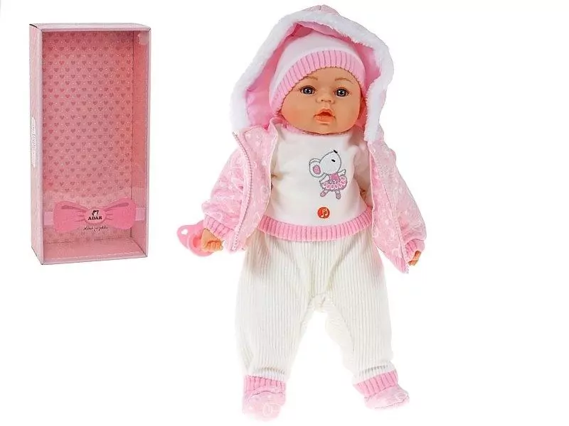 Lalka bobas ze smoczkiem i polskim głosem 45cm - tantis.pl