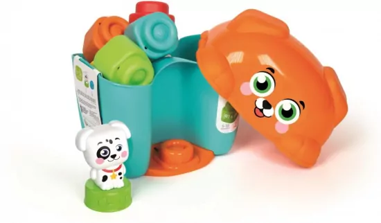 Wiaderko - pies i szczeniaczek Clemmy