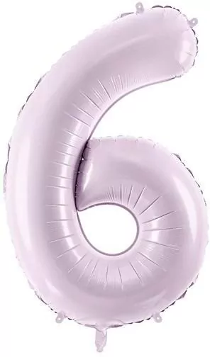 Balon foliowy cyfra 6 72cm fioletowy - tantis.pl