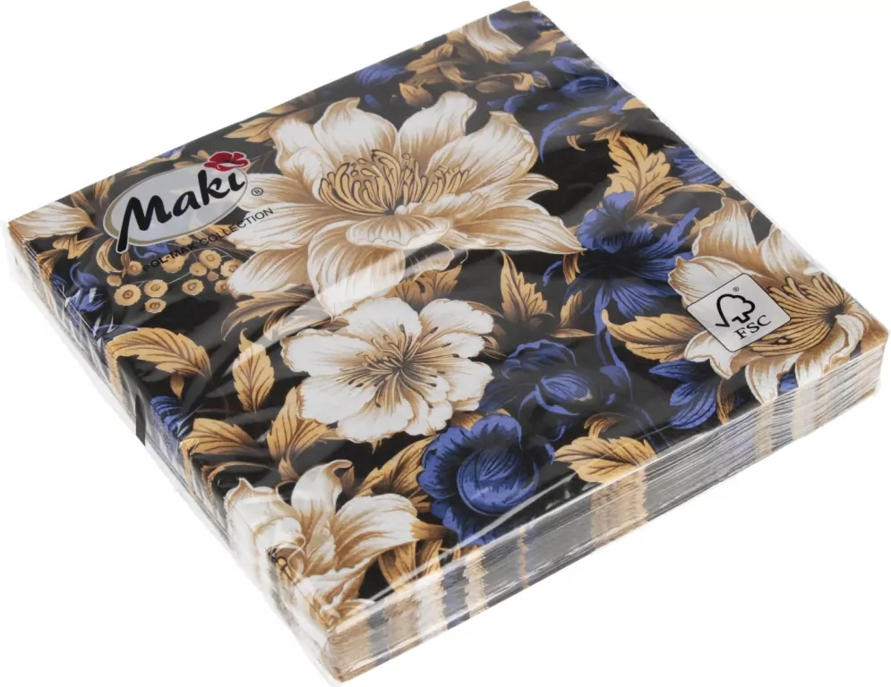 SERWETKA PAP 3W 330X330 KWIAT 59601 PM OP - tantis.pl