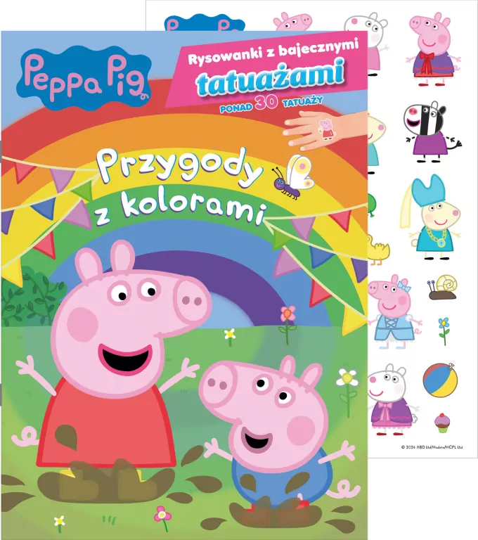 Peppa Pig. Rysowanki z bajecznymi tatuażami cz.1 - tantis.pl