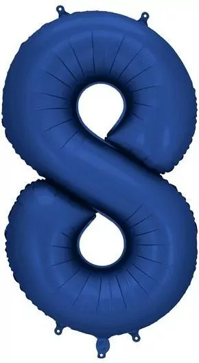 Balon foliowy cyfra 8 86cm granat - tantis.pl