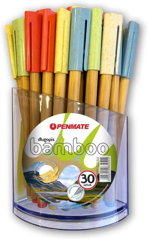 Długopis Bamboo BP-102 mix (30szt) PENMATE - tantis.pl