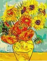 Malowanie po numerach: Słoneczniki Van Gogh 40 x 50 - tantis.pl