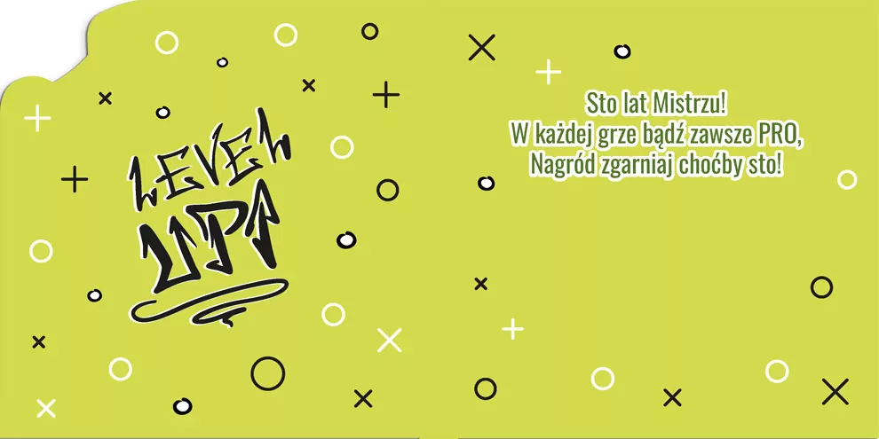 Karnet KW wycinany Urodziny - Super Pad - tantis.pl