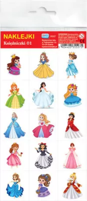 Naklejki Księżniczki, 4 sztuki