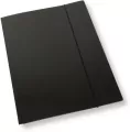 Teczka A4 z gumką lakier czarna 350gsm - tantis.pl