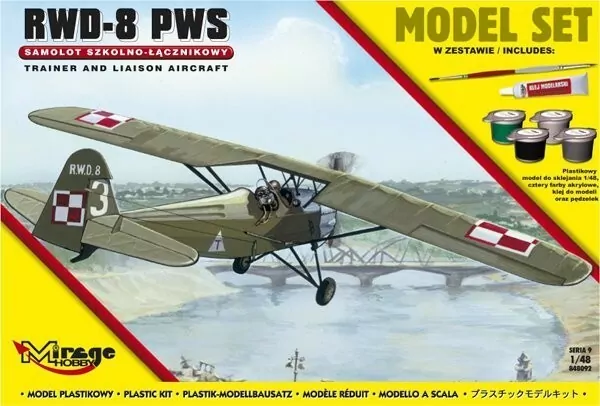 Model do sklejania. Samolot Szkolno - Łącznikowy "RWD-8 PWS" - tantis.pl