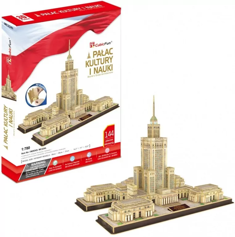 Puzzle 3D Pałac Kultury i Nauki - tantis.pl