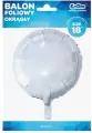 Balon foliowy okrągły biały 45cm - tantis.pl