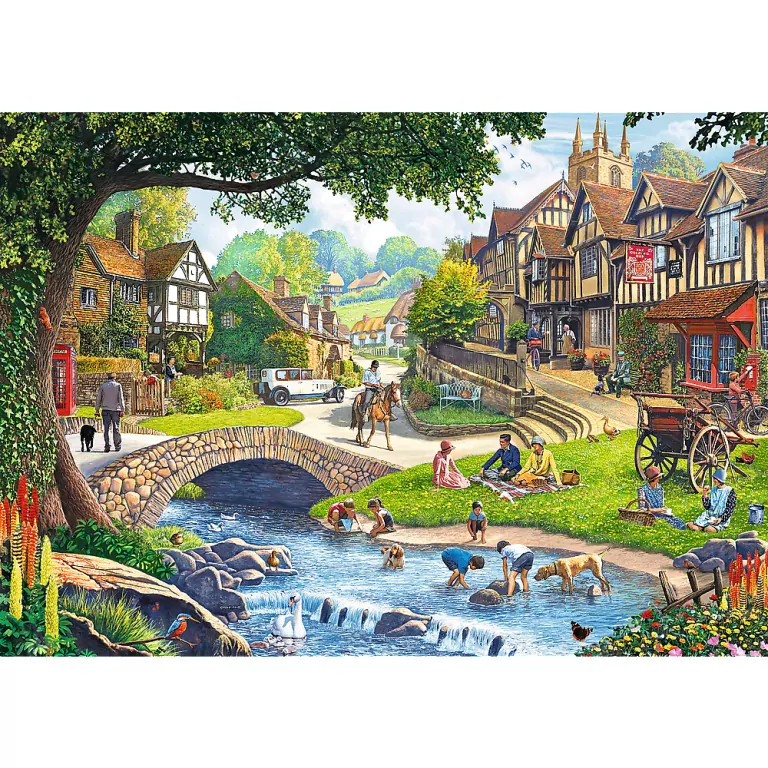 Trefl. Puzzle 2x500 Sielankowe życie - tantis.pl