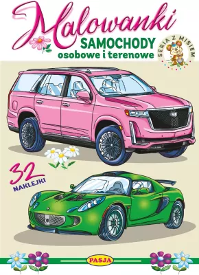 Malowanki Samochody. Seria z misiem