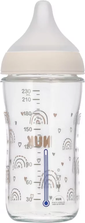 NUK BUTELKA SZKL 230ML PM SI M TECZA10212056 1/6 - tantis.pl