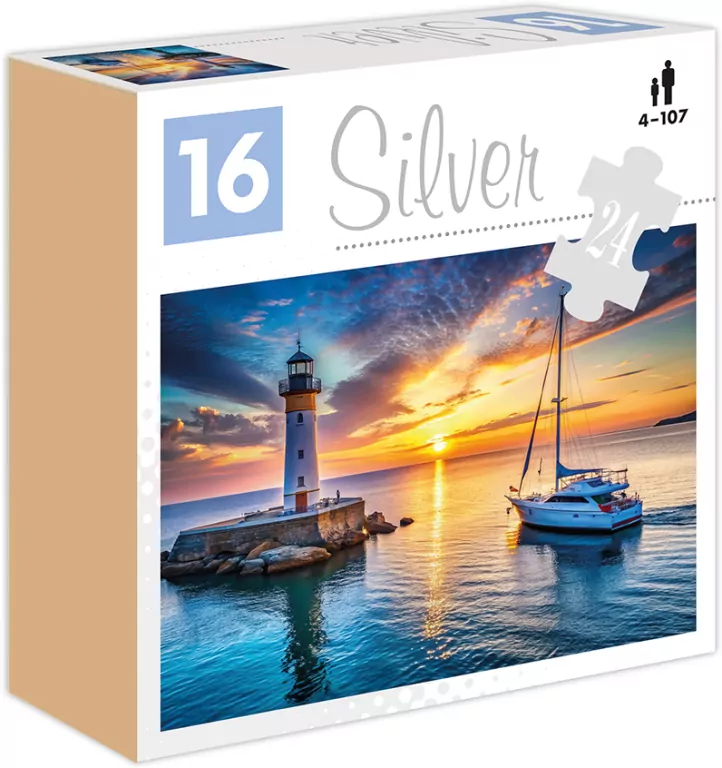 Puzzle 24 Latarnia morska Silver ALEX - tantis.pl