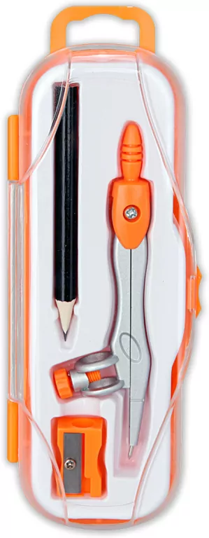 Cyrkiel szkolny PC-102 pomarańczowy PENMATE - tantis.pl