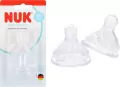 NUK. First Choice. Smoczek do butelki z silikonowym smoczkiem. 0-6 miesięcy. 2 sztuki - tantis.pl
