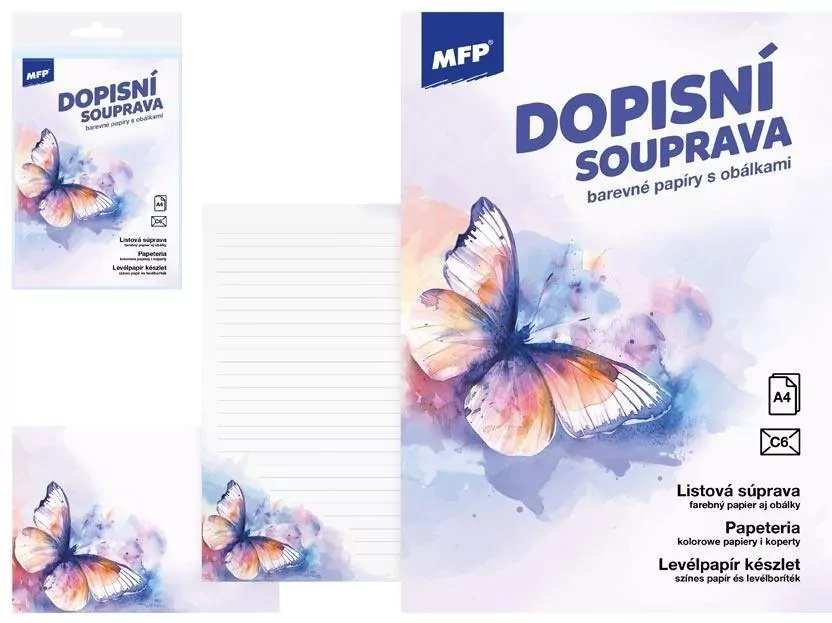 Papeteria lux 5+10 motyl - tantis.pl