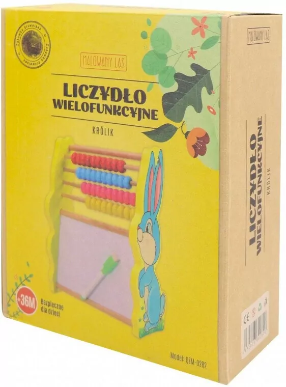 Drewniane liczydło edukacyjne. Królik - tantis.pl