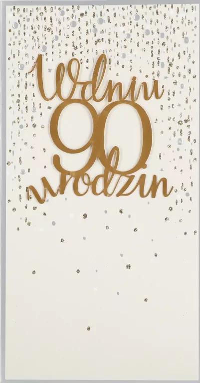 Karnet okolicznościowy B6. Urodziny 90. Pan Dragon - tantis.pl