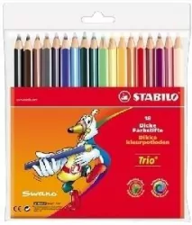Kredki Trio 15+3 kolory etui STABILO