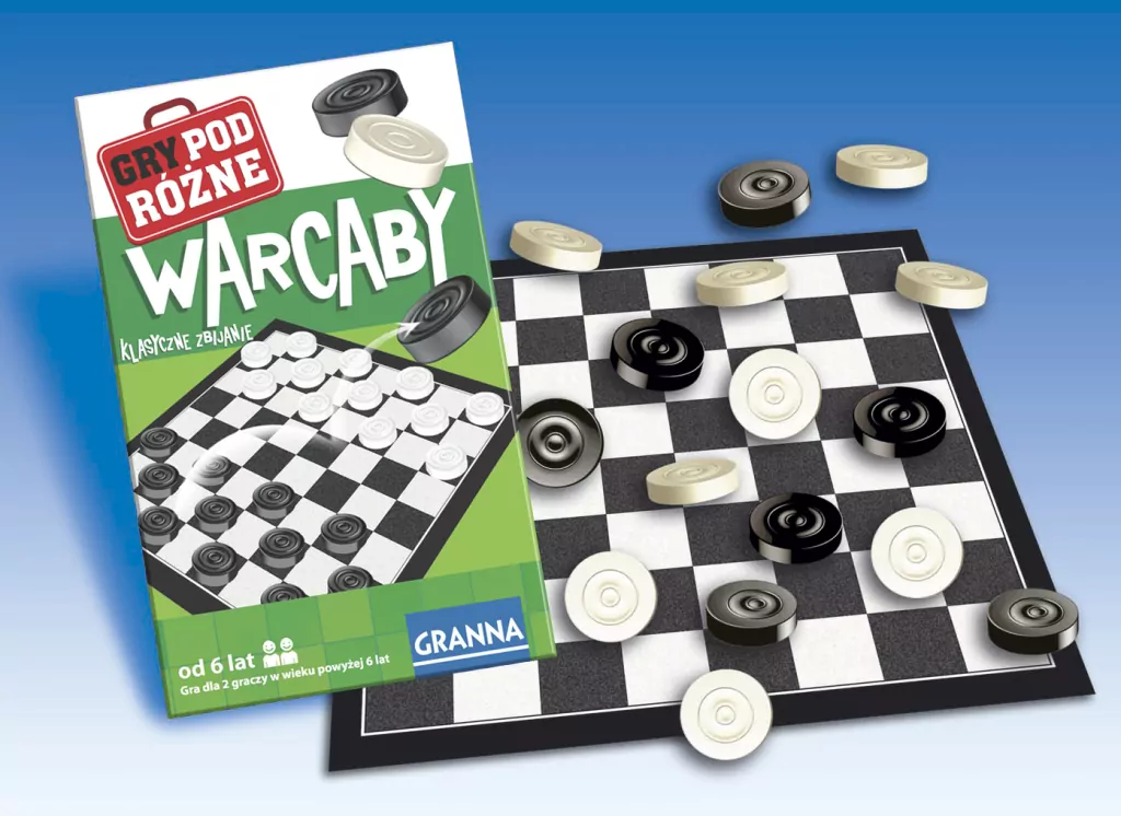 Warcaby. Klasyczne zbijanie. Gry podróżne - tantis.pl