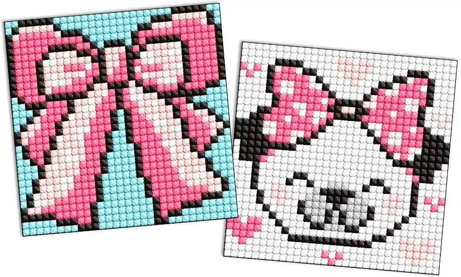 Diamentowa mozaika Kids naklejka - Muszka 9x9cm - tantis.pl