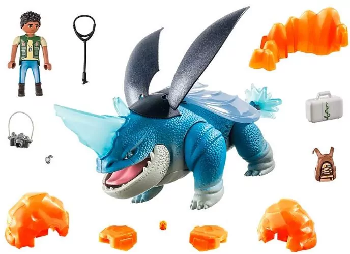 Zestaw z figurkami Dragons 71082 Plowhorn & D'Angelo - tantis.pl