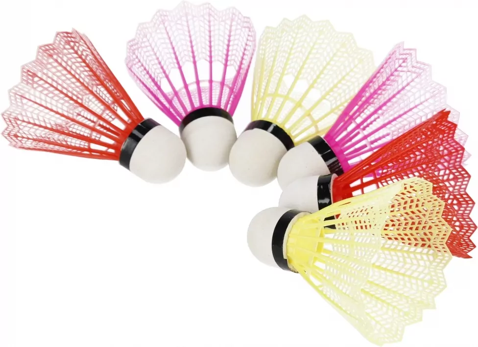 Lotki do badmintona plastikowe kolorowe 6szt Mega Creative 532469 - tantis.pl