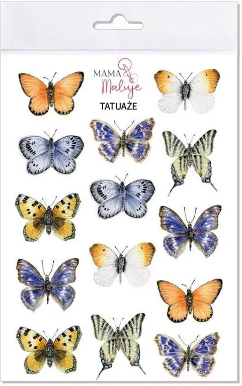 Tatuaże zmywalne Motyle 2 - tantis.pl