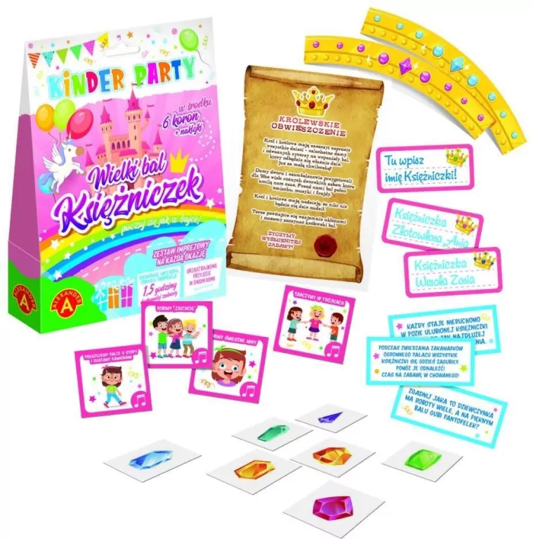 Zestaw Kinder Party. Wielki bal księżniczek - tantis.pl
