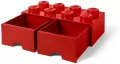 LEGO(R) pojemnik klocek z dwoma szufladami ósemka - tantis.pl