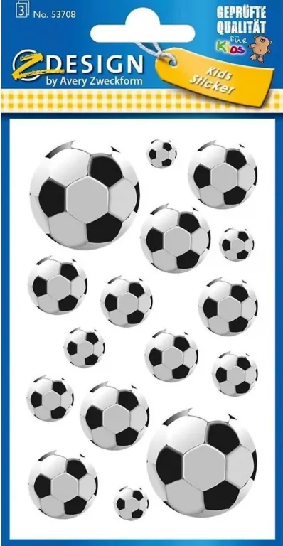 Naklejki papierowe Z Design Football - tantis.pl