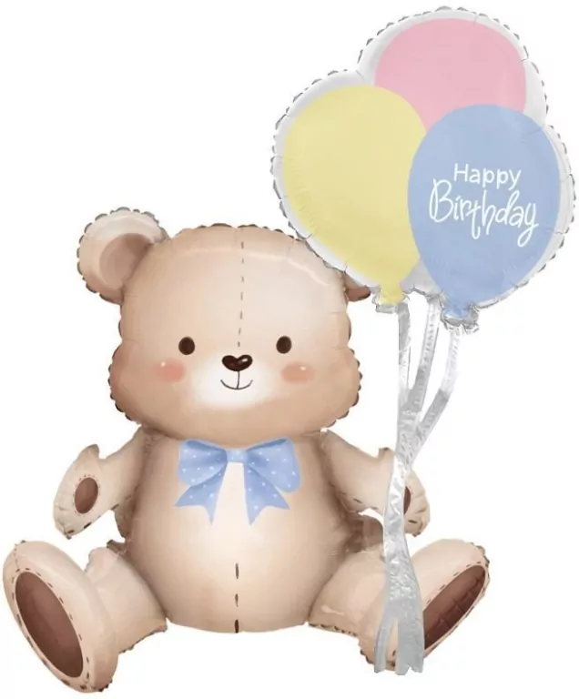 Balon foliowy Miś z balonikami 41x76x31cm - tantis.pl