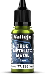 Vallejo: 77.135 - True Metallic Metal - Base - Amber Green (18 ml)