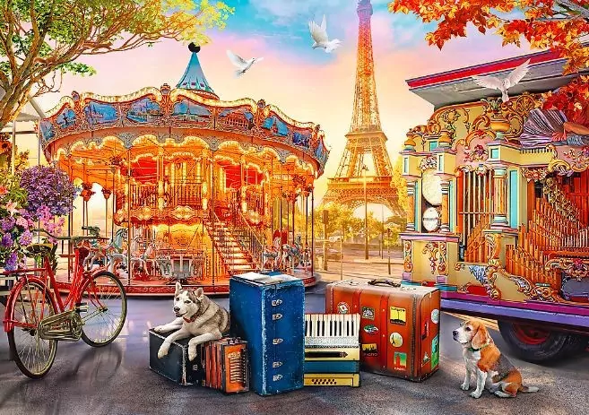 Puzzle 500. Wakacje w Paryżu - tantis.pl