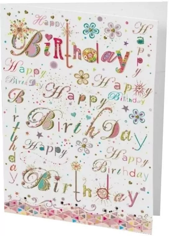 Karnet B6 + koperta Urodziny Złote napisy - tantis.pl