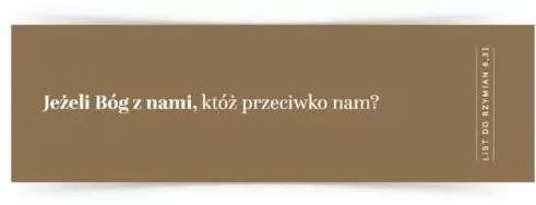 Zakładka duża - Jeżeli Bóg z nami - tantis.pl