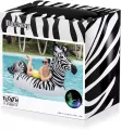Dmuchany materac zebra LED 254x142cm - tantis.pl