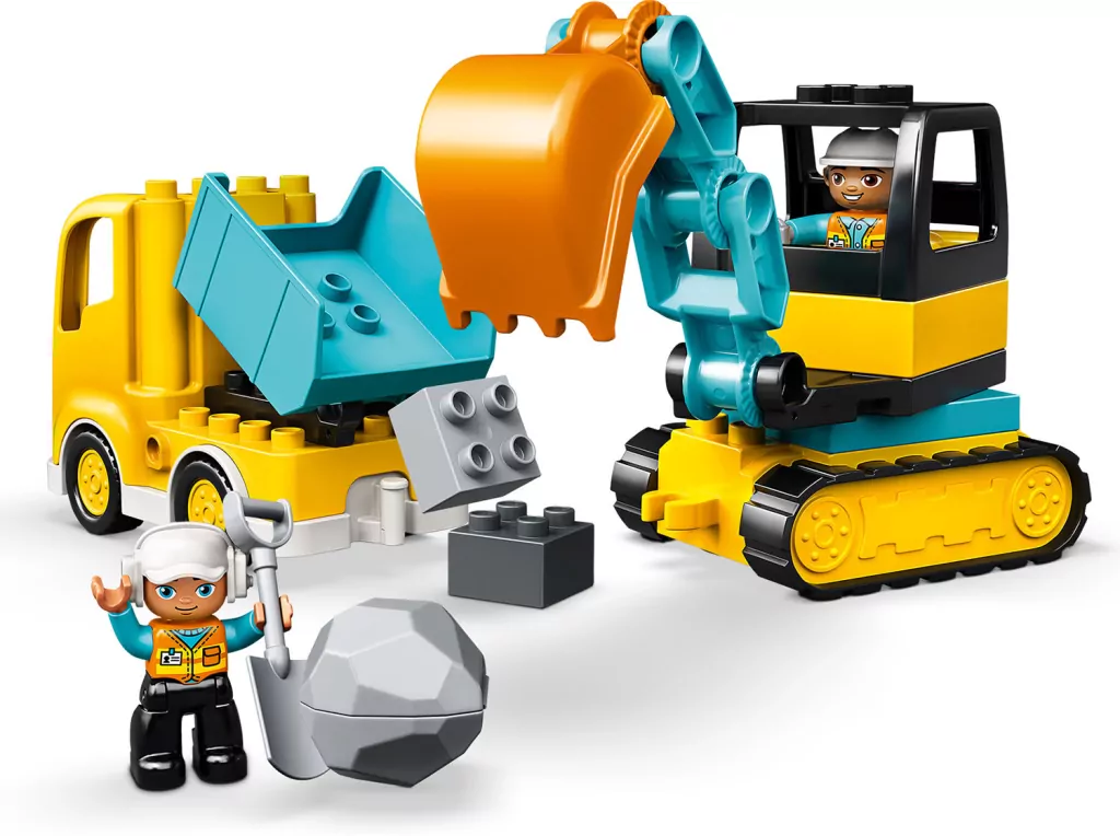 LEGO DUPLO Town. Ciężarówka i koparka gąsienicowa. 10931 - tantis.pl