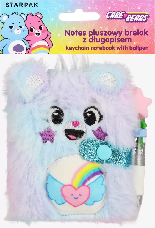 NOTES BRELOK PLUSZ CARE BEARS1 DLUG 70X90 STK PB - tantis.pl