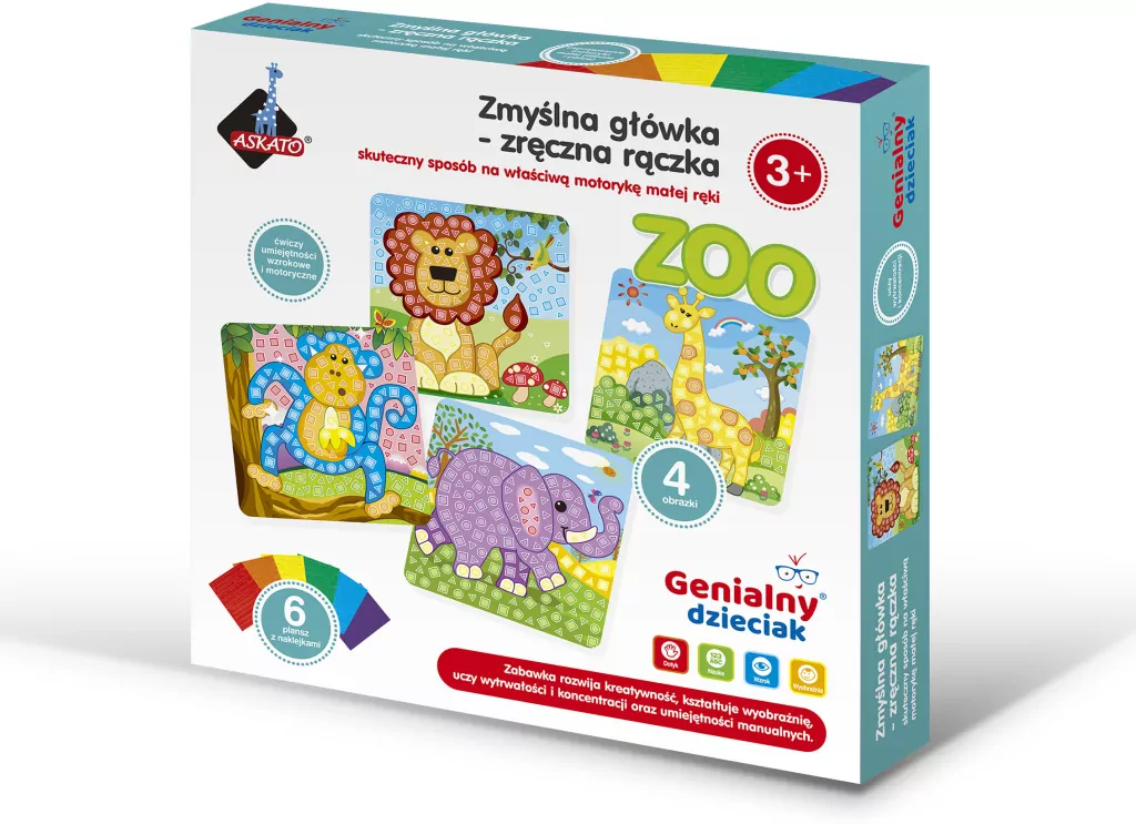 Zwierzęta. Zmyślna główka- zręczna rączka. Genialny dzieciak - tantis.pl