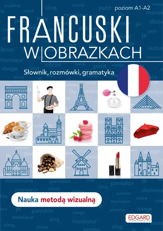 Francuski w obrazkach. Słówka, rozmówki, gramatyka. Poziom A1-A2 - tantis.pl