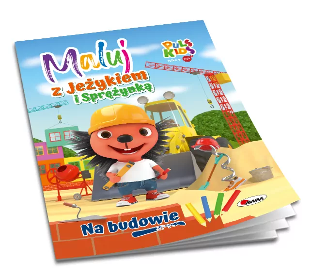 Na budowie. Maluj z Jeżykiem i Sprężynką - tantis.pl