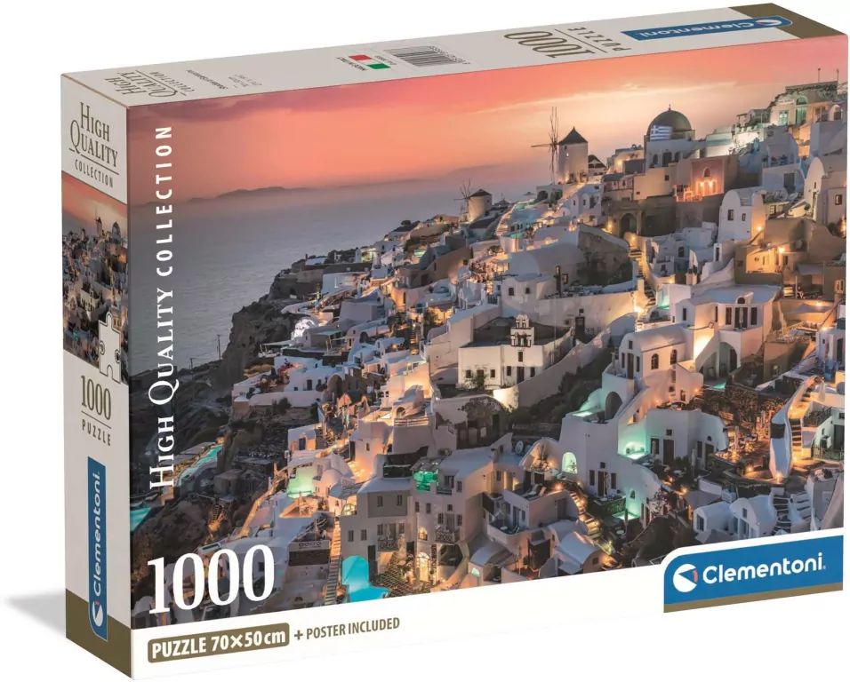 Puzzle 1000 COMPACT Shades of Santorini - tantis.pl