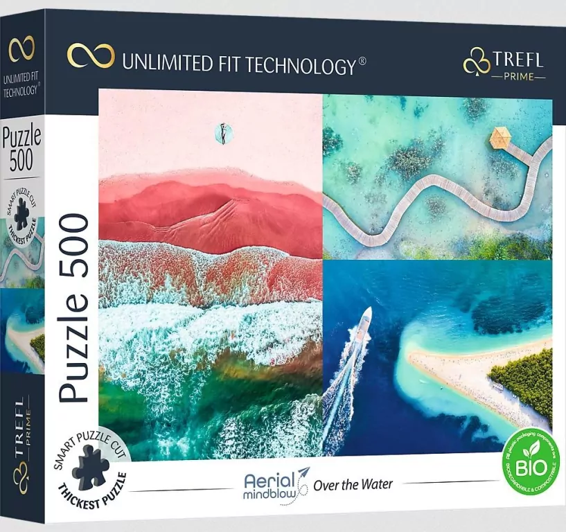 Puzzle 500. Aerial Mindblow: Over the Water TREFL - tantis.pl