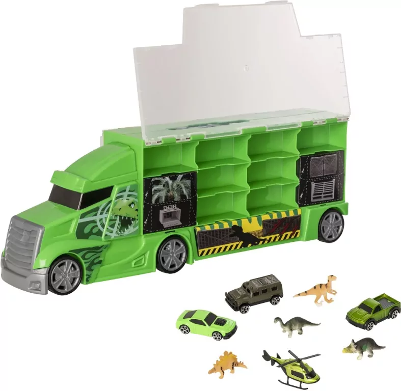 Teamsterz. Transporter Dino + akcesoria - tantis.pl