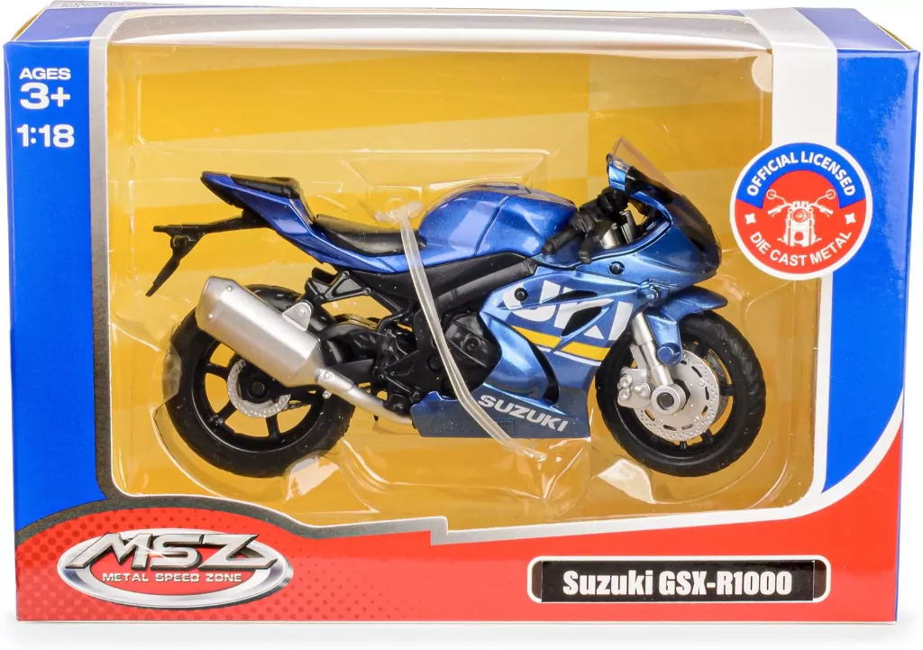 Suzuki GSX-R1000/ 67703/blue. MSZ 1:18 - tantis.pl
